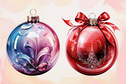 Christmas Baubles Png Clipart, an Object Graphic by Agnesagraphic (ID 95) (Thumbnail 4 of 7)
