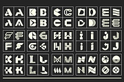 Letter Logo Template Vol 4, a Solid Icon by Tekuni (Thumbnail 2 of 12)