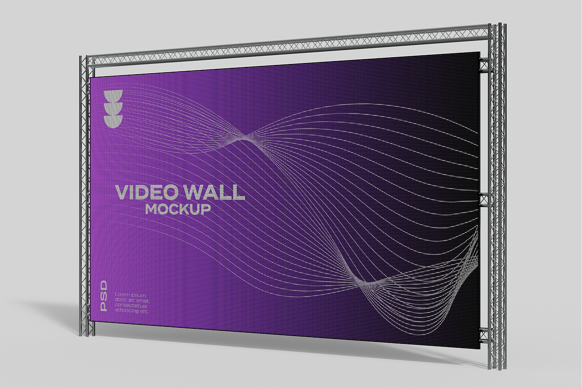 Event LED Video Wall Mockup, an Advertising Mockup by Hubzway