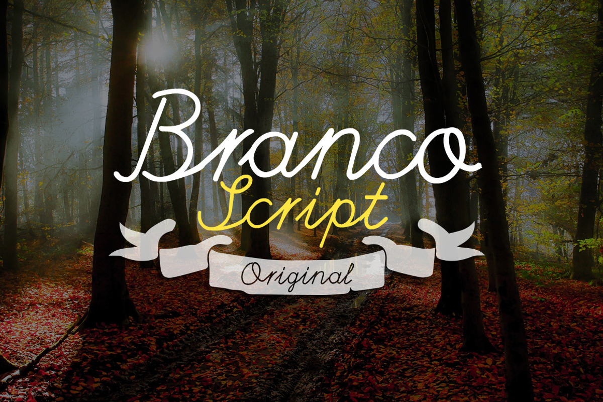 Branco script -70%, a Script Font by MEMstudio (Photo 1 of 5)
