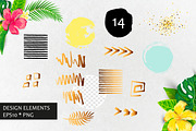 Tropical flamingo, vector., an Illustration by VaraNa Art (Thumbnail 11 of 14)