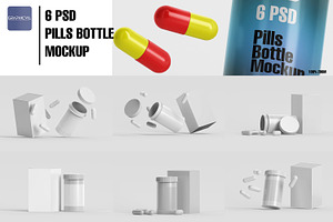 Pills Bottle Mockup Drug Bottle