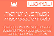Metropolis Music font, a Font by weknow (Thumbnail 1 of 8)