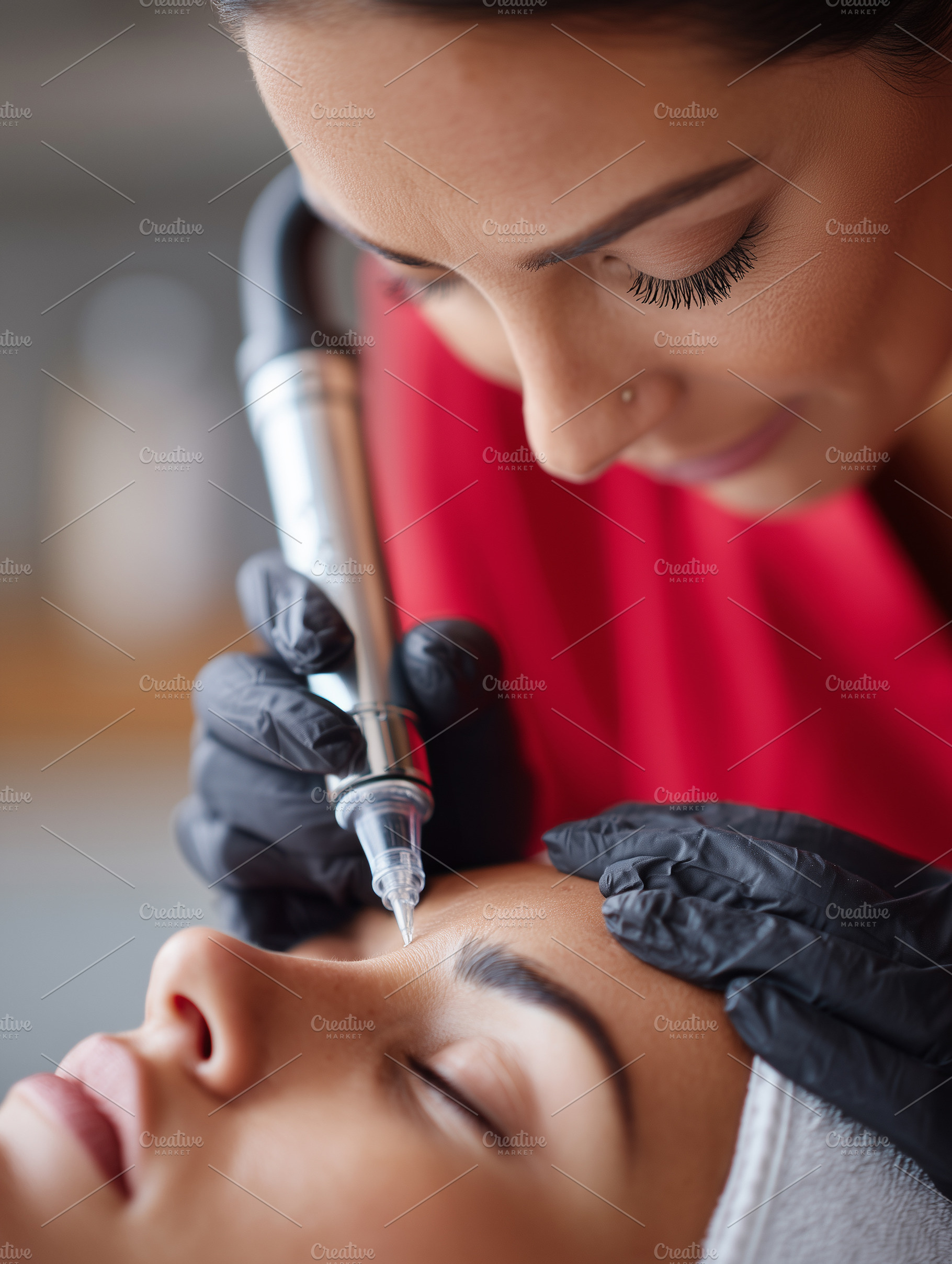 Professional beautician performing, a Beauty & Fashion Photo by MistyDay