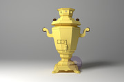 DIY Samovar 3D model template, a Graphic by PolyFish (Thumbnail 3 of 5)
