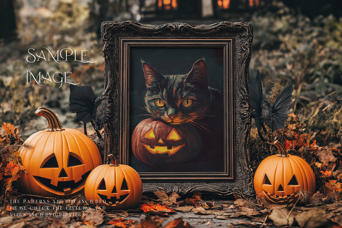 Halloween Spooky Frames Collection 2, a Household Mockup by mock-ups (Photo 18 of 23)