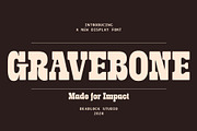 Gravebone, a Slab Serif Font by deadlock studio (Thumbnail 1 of 9)