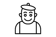 Mime Line Icon, an Icon by Pexelpy (Thumbnail 2 of 2)
