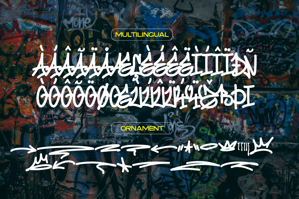 Step Better Graffiti Tags, a Font by Ronny Studio (Photo 9 of 9)