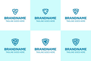 Letters OOO PPP RRR Shield Logo Set, a Branding & Logo Template by Pray Art Design Studio