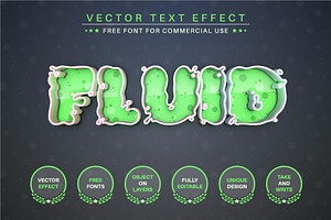 Slime - Editable Text Effect