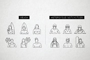 60 Travel Icons - Traveler Avatars, an Outline Icon by Hatch Design Workshop (Thumbnail 5 of 10)