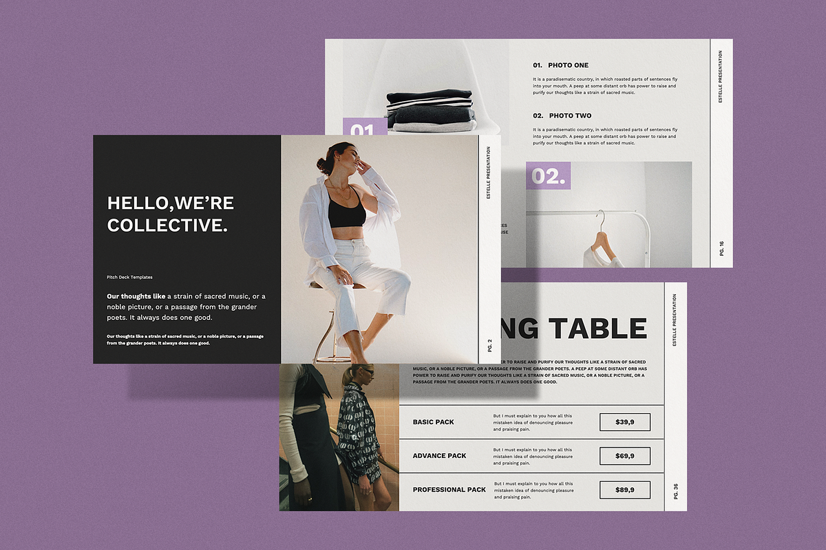 Estelle Pitchdeck - Powerpoint, a Presentation Template by Surotype (Photo 5 of 10)