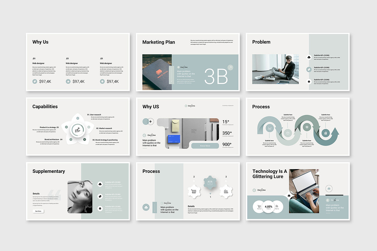 Creative Agency Pitch Deck, a Presentation Template by KreateTribe (Photo 2 of 5)
