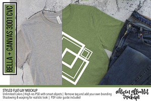 Change Shirt Color! 3001 Mens Mockup
