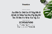 Dauntea - Modern Serif Typeface, a Serif Font by ikiiko (Thumbnail 5 of 6)