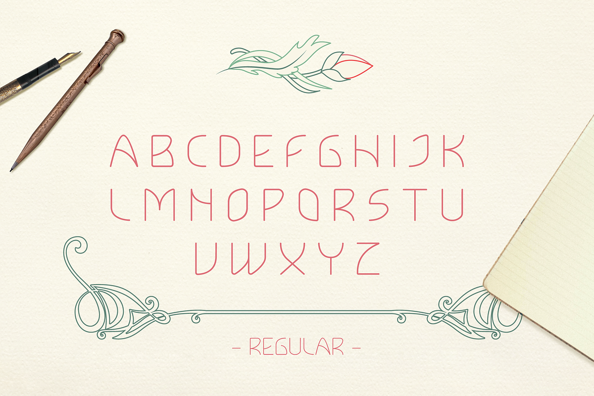 Lokka Uppercase Font preview 2