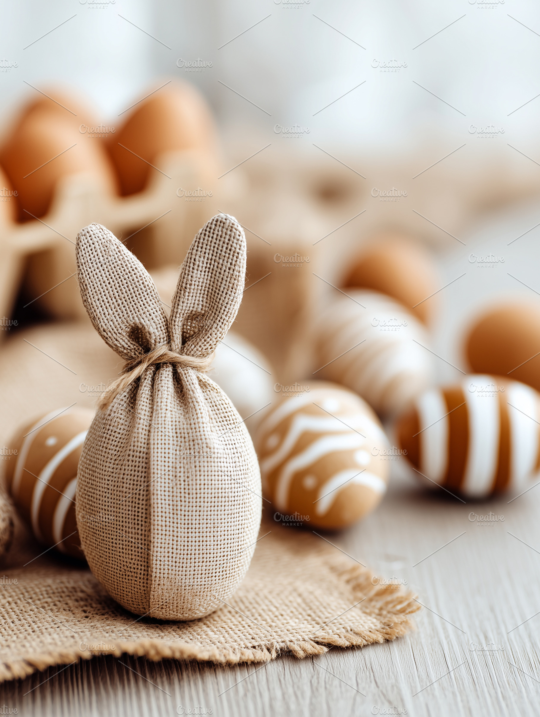 Minimalist rustic Easter decoration, a Holiday Photo by MistyDay