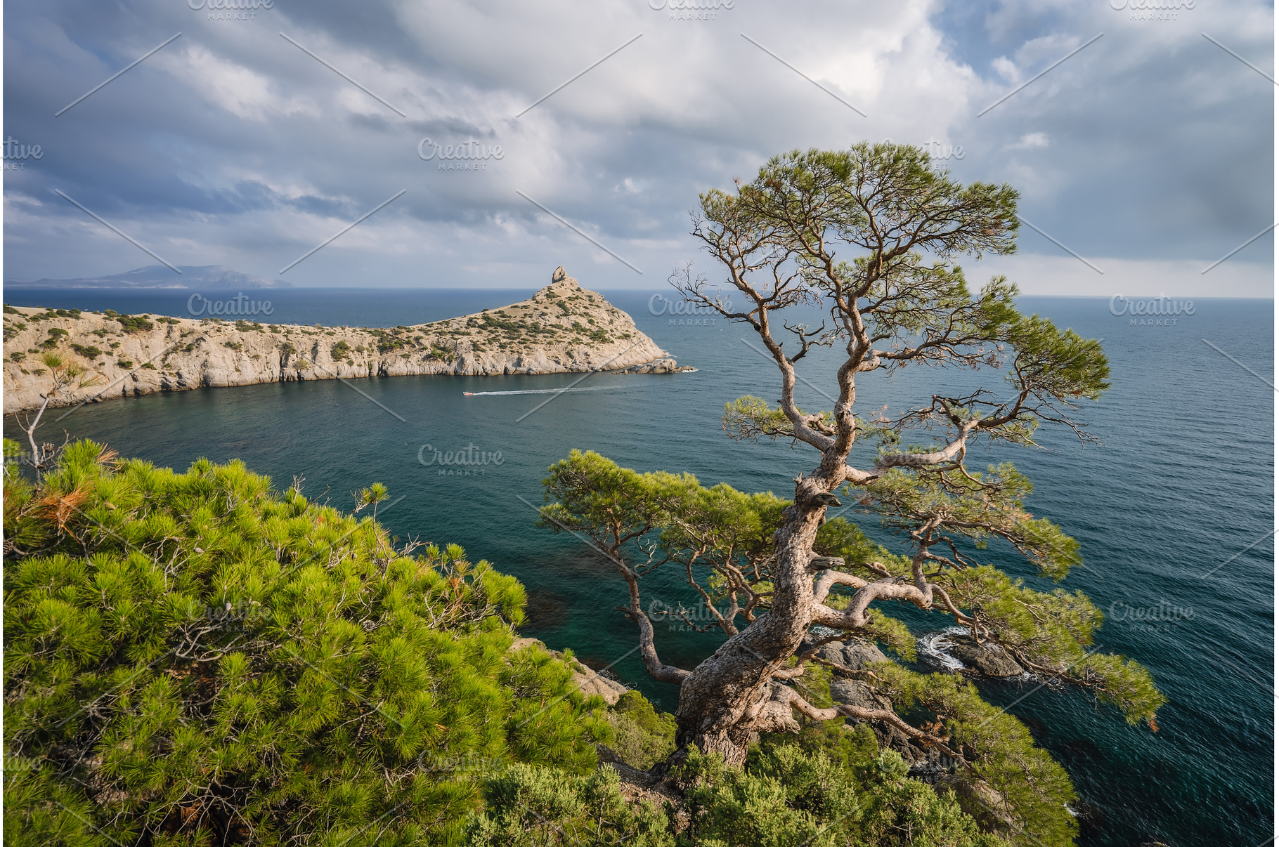 Mountains and sea are on background, a Nature Photo by Igor Tichonow