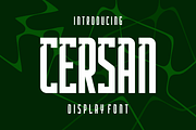 Cersan - Modern Display Font, a Sans Serif Font by lelevien (Thumbnail 1 of 4)