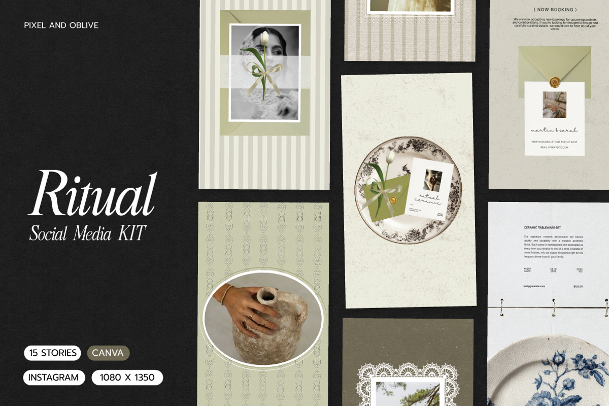 RITUAL / Stories Social Media KIT, a Social Media Template by Pixel And Oblivé (Photo 1 of 6)