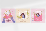 Mother’s Day Greeting Cards, a Seasonal Illustration by IuliiaSavko (Thumbnail 4 of 4)