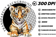 Watercolor Cute Safari Animals, an Illustration by DreamCafeArt (Thumbnail 8 of 8)