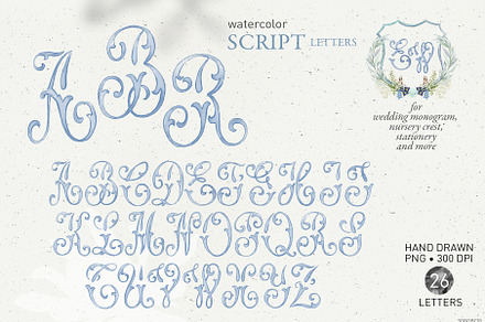 Crest wedding script letters png