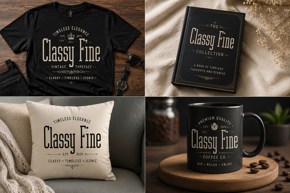 Classy Fine, a Serif Font by Wow Magic (Photo 4 of 5)
