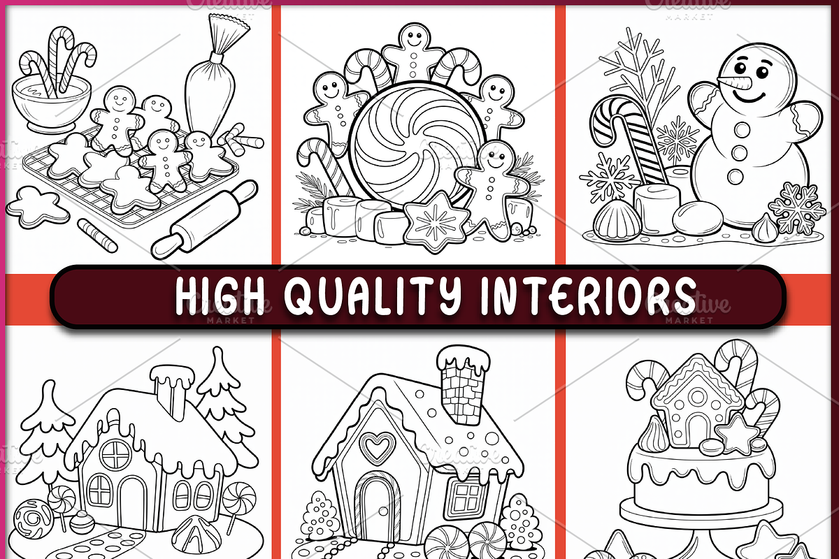 Bold and Easy Gingerbread Bakery, a Seasonal Illustration by Ink Gallery (Photo 2 of 4)