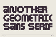 Ambient TM – Experimental Geometry, a Sans Serif Font by Type Mania (Thumbnail 2 of 11)
