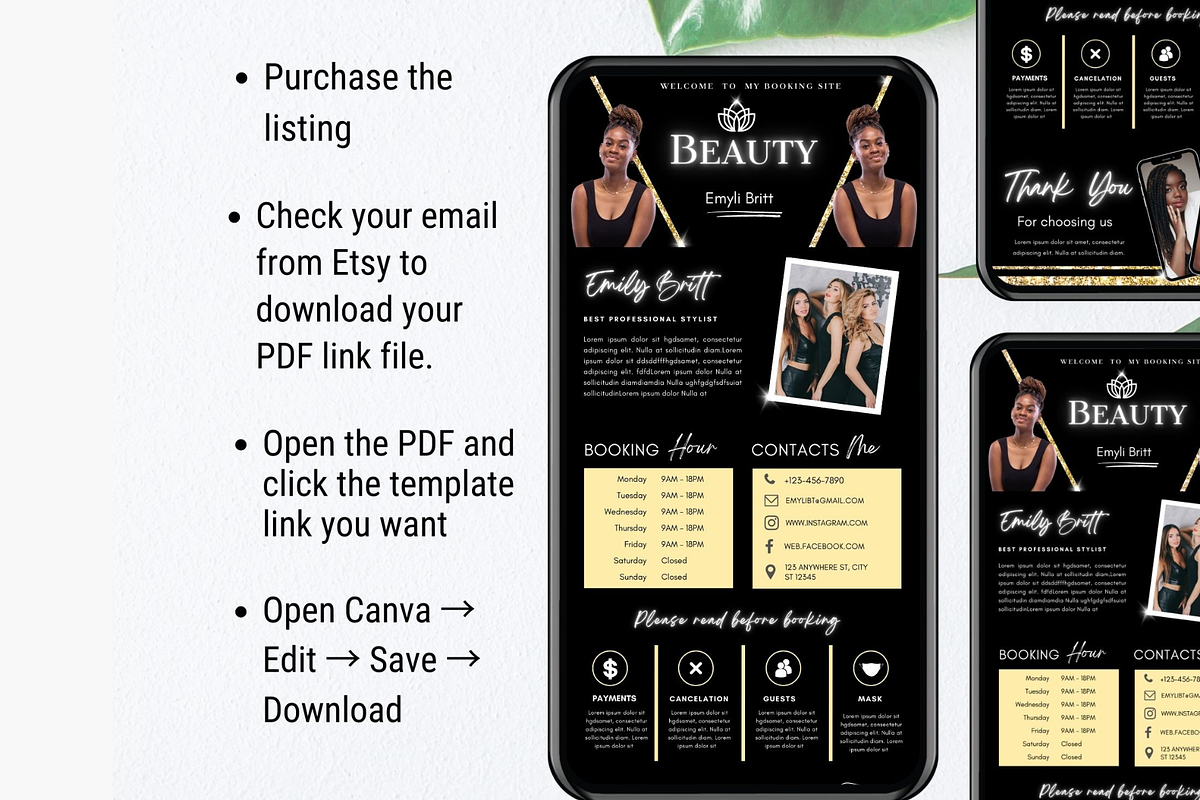 Acuity Scheduling Template, a Templates & Theme by TimCanvaTemplate (Photo 3 of 5)