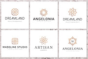 30 Geometric Linear Logo Pack, a Branding & Logo Template by XpertgraphicD (Thumbnail 5 of 9)