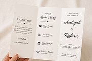 Minimalist Wedding Program Template, an Invitation Template by Arslan (Thumbnail 2 of 4)