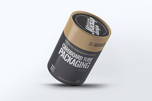 Cardboard Tube Packaging Mock-Up