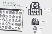 Hospital Line Icons Set, an Outline Icon by Voysla's Shop (Thumbnail 3 of 4)