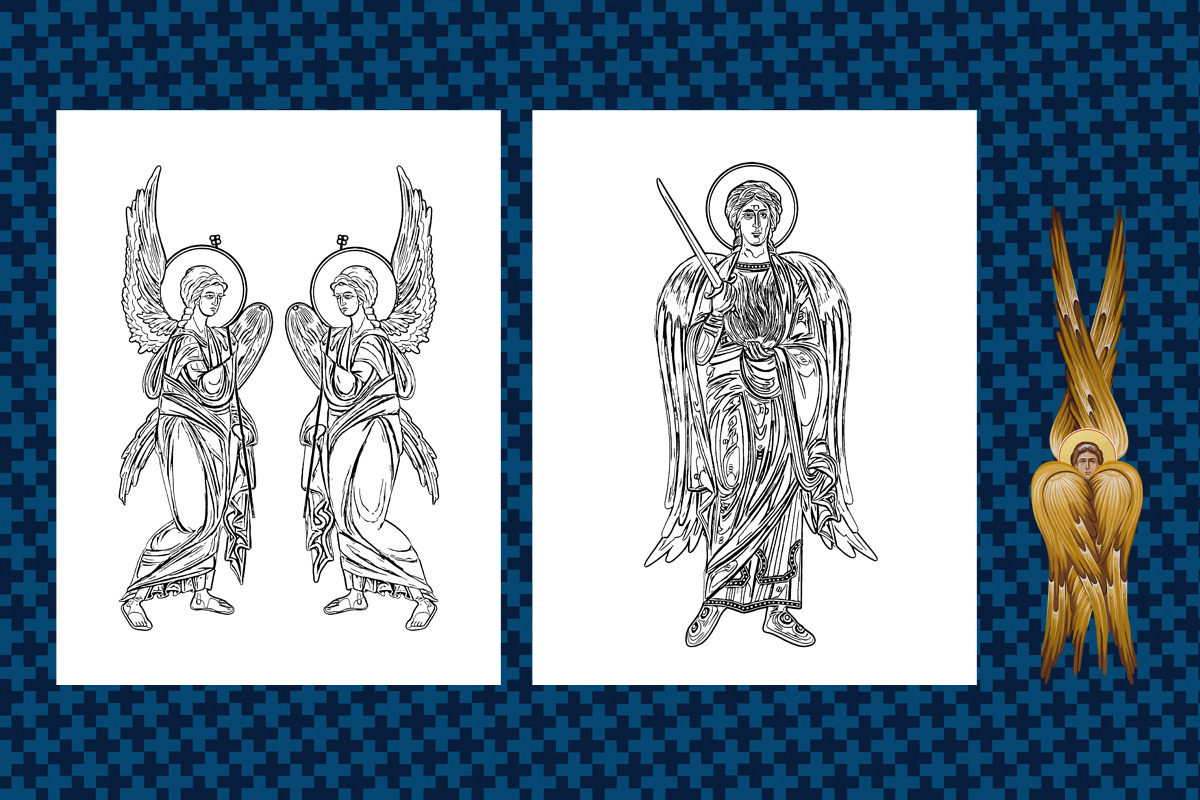Coloring book in Byzantine Style N5, a Decorative Illustration by Julia_Raketic (Photo 5 of 5)