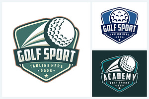 Golf logo sport design template