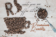 Coffee Beans - Font & Lettering, a Graphic by TVartworks (Thumbnail 5 of 10)