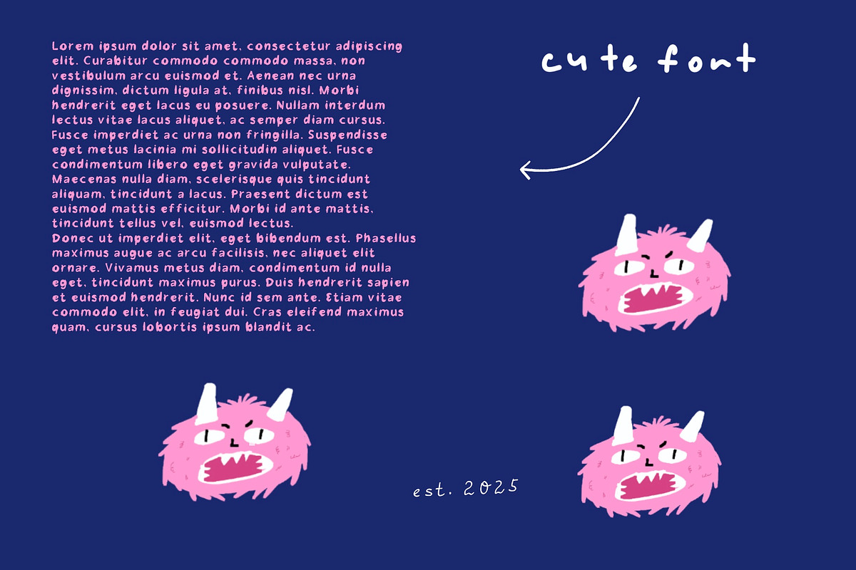 monsterlandia - hand drawn fun font, a Blackletter Font by Ashiya Pixel (Photo 6 of 8)