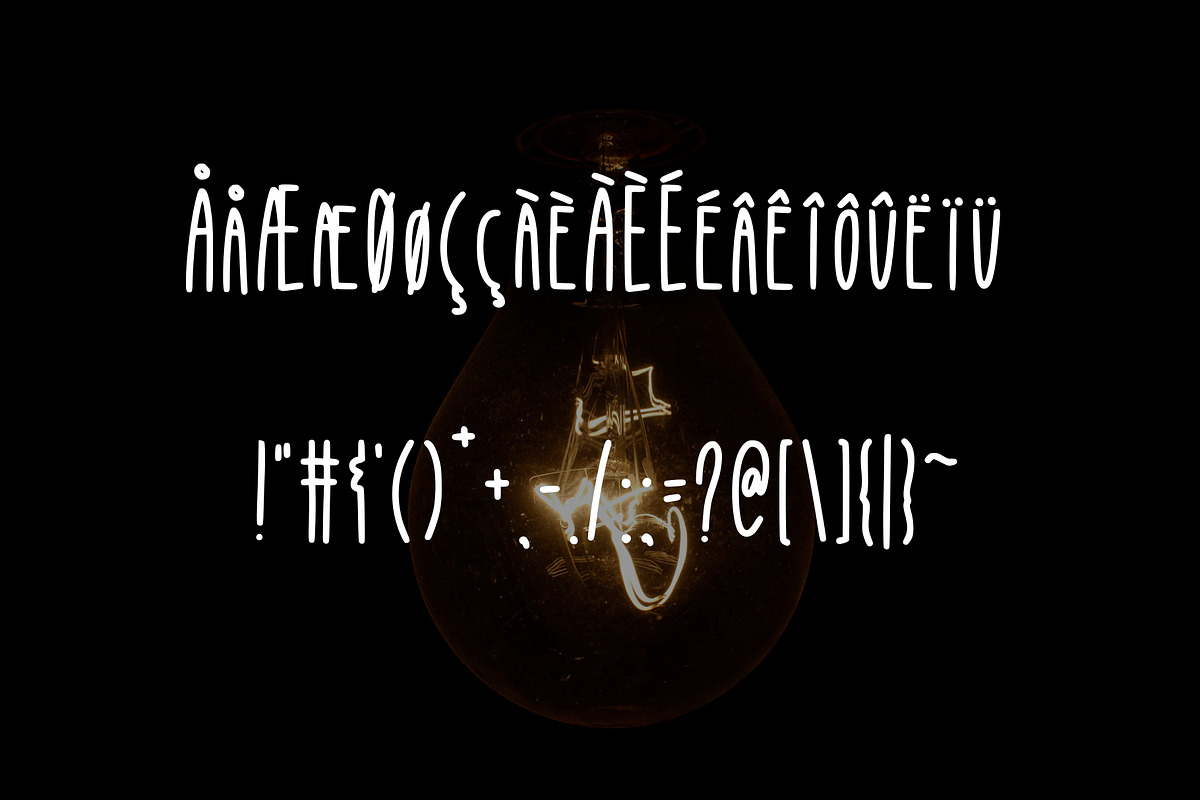 Bright Idea, a Font by Kitaleigh (Photo 3 of 4)