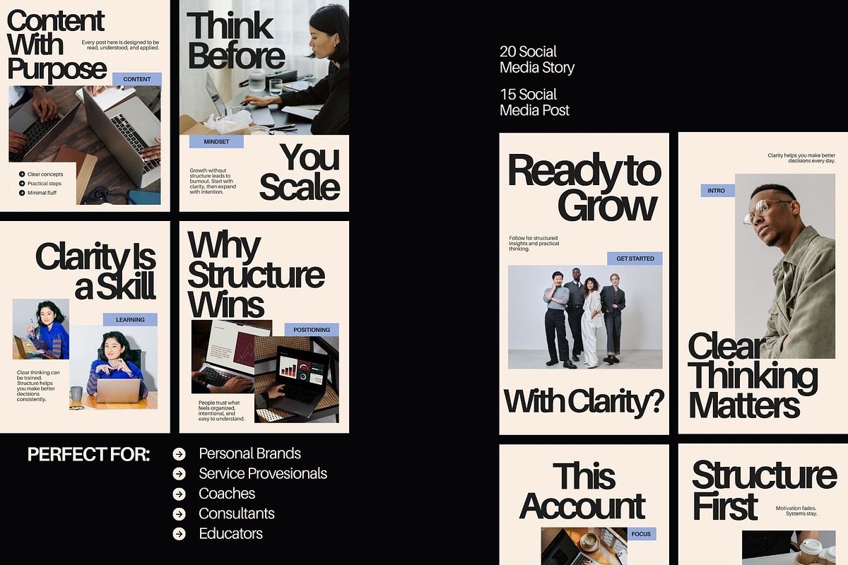 Personal Brand Social Media Kit, a Social Media Template by ShowUp! Studio (Photo 2 of 6)