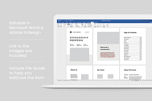 Sponsorship Proposal Word & Indd