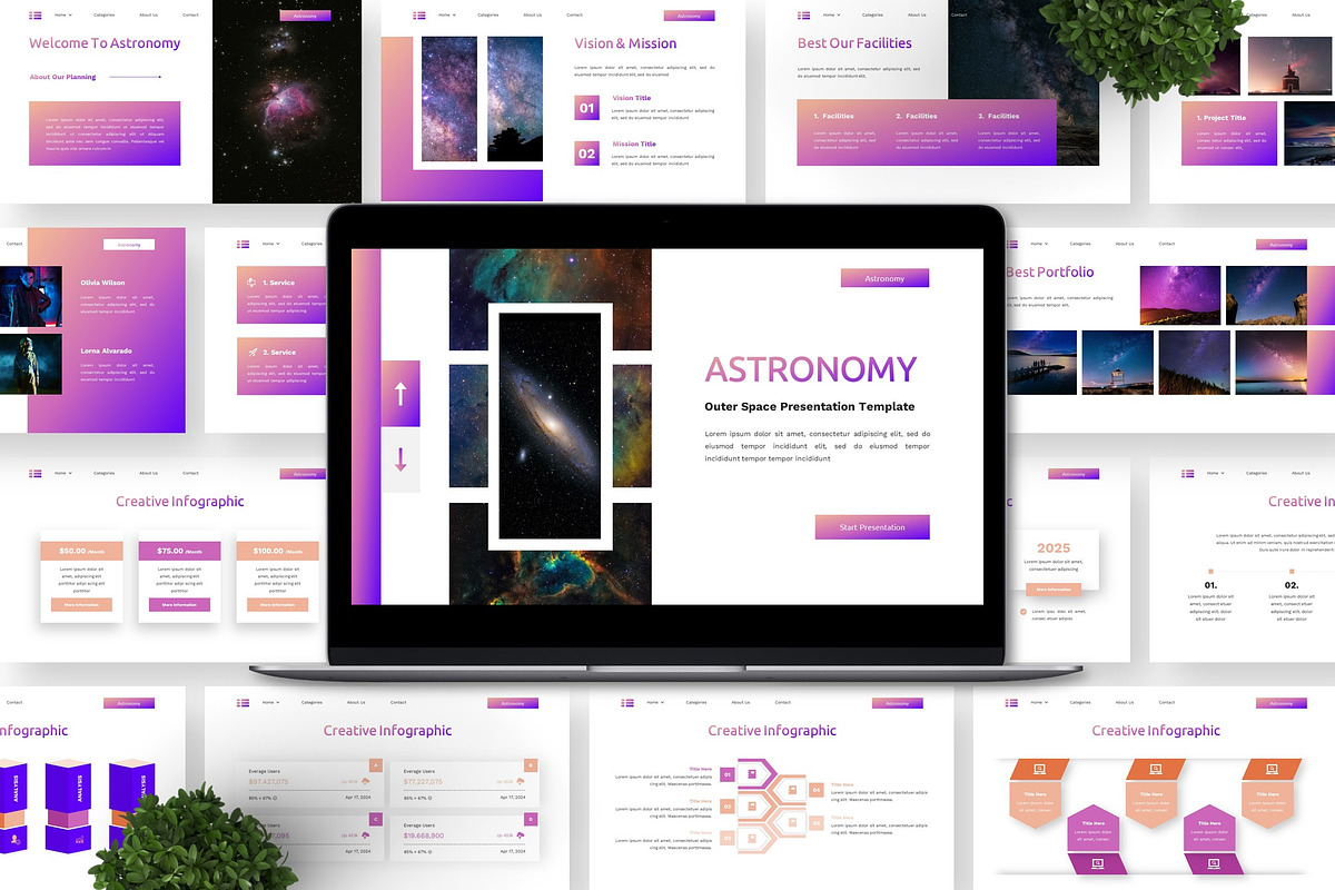 Astronomy - Outer Space Powerpoint, a Presentation Template by Deepslide Studio (Photo 6 of 6)