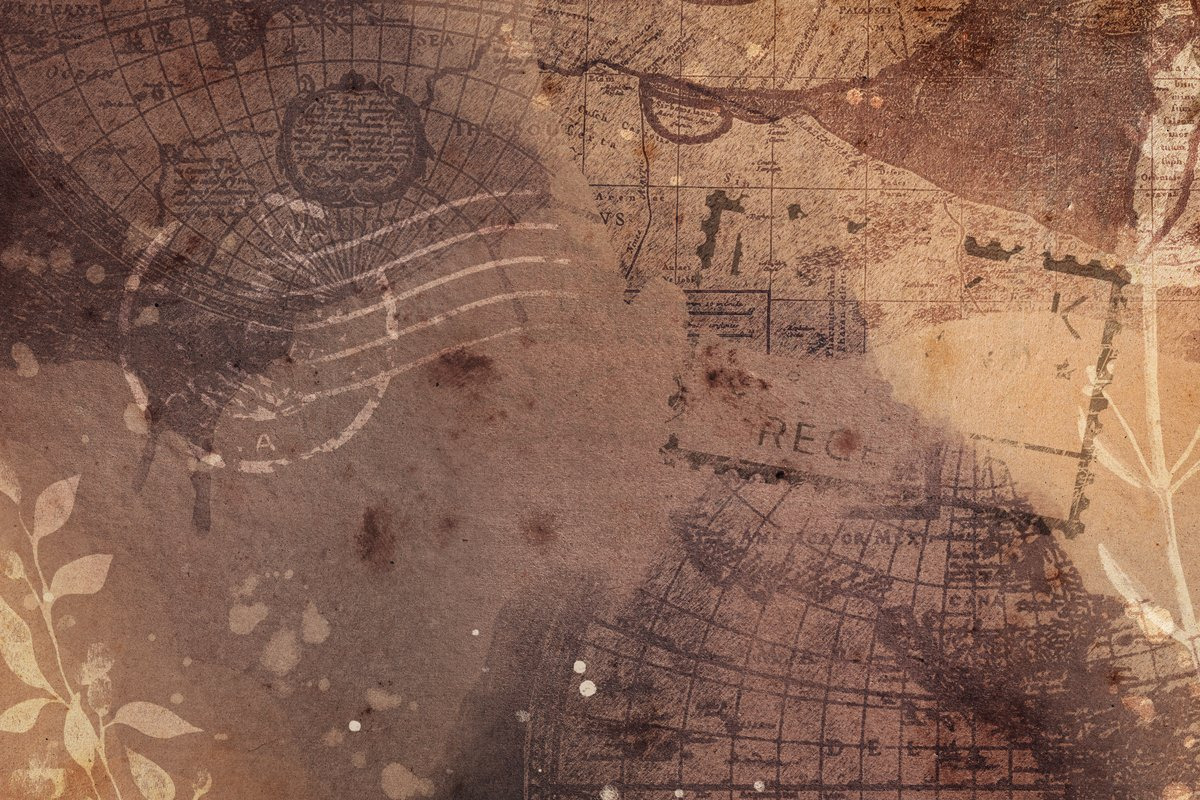 Vintage Maps. Stamp Brushes, a Brush Add-On by Julia_Raketic (Photo 3 of 15)
