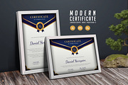 460. Modern Certificate Template, a Stationery Template by CreativeRezwan (Thumbnail 1 of 3)