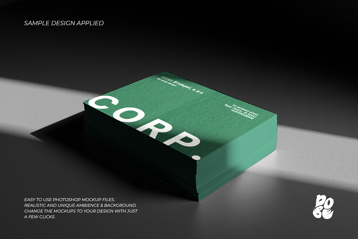 Card Shadow Mockup Set - Vol 1, a Product Mockup by DOBE Studio (Photo 2 of 6)