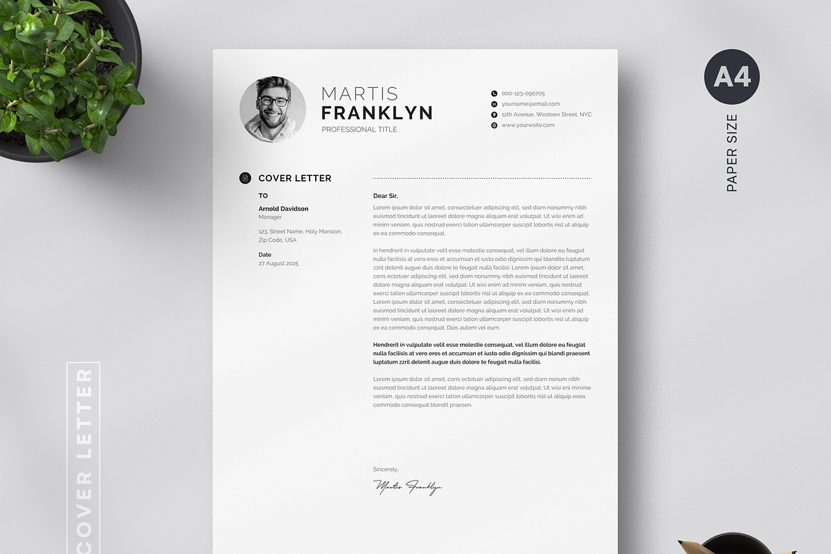 Resume Template Word, Canva, a Resume Template by Orcshape Studio (Photo 4 of 5)