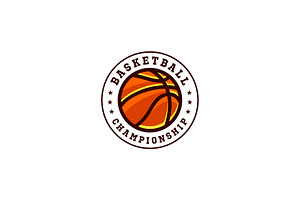 Basketball Logo Emblem Vector Design