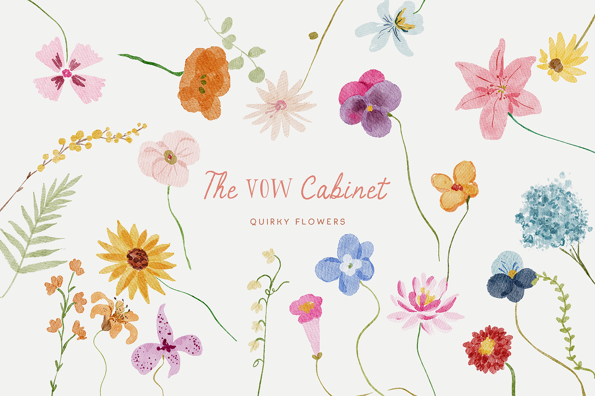 Handmade summer spring quirky icons, an Object Graphic by Grace Noboa Illustrations (Photo 6 of 13)